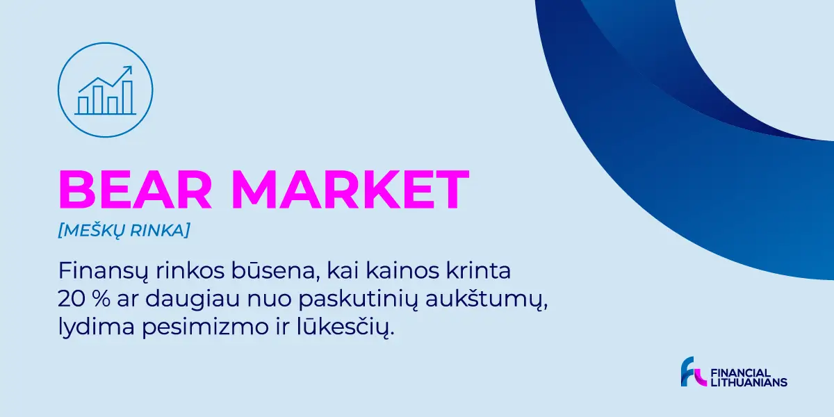 Meškų rinka(„Bear Market"): viskas, ką reikia žinoti