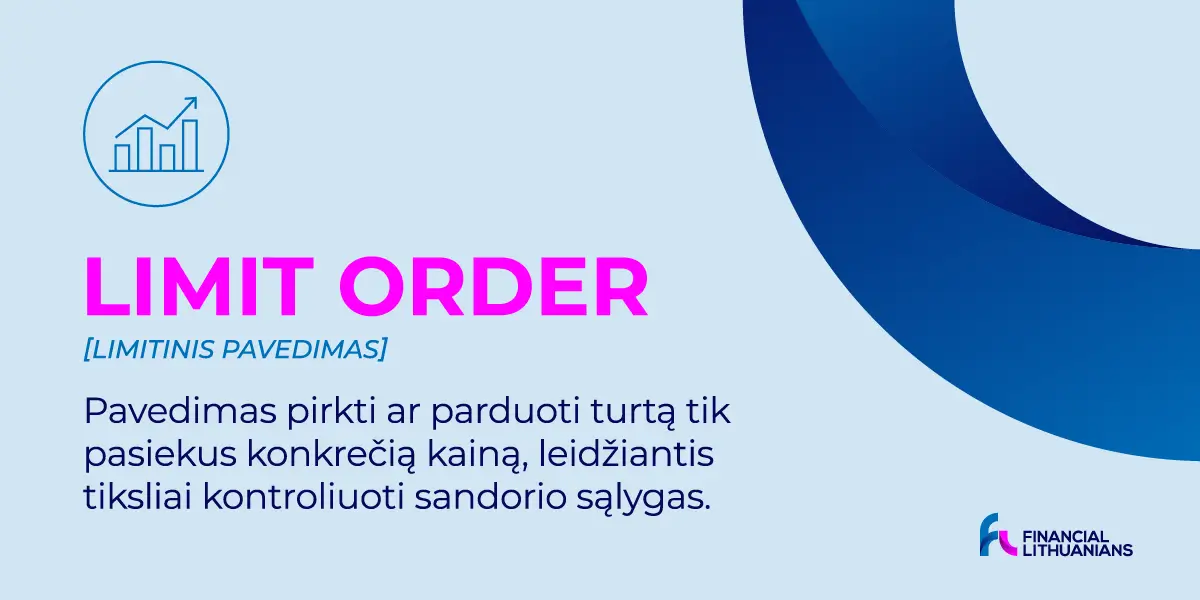 Limitinis pavedimas(„Limit Order"): viskas, ką reikia žinoti