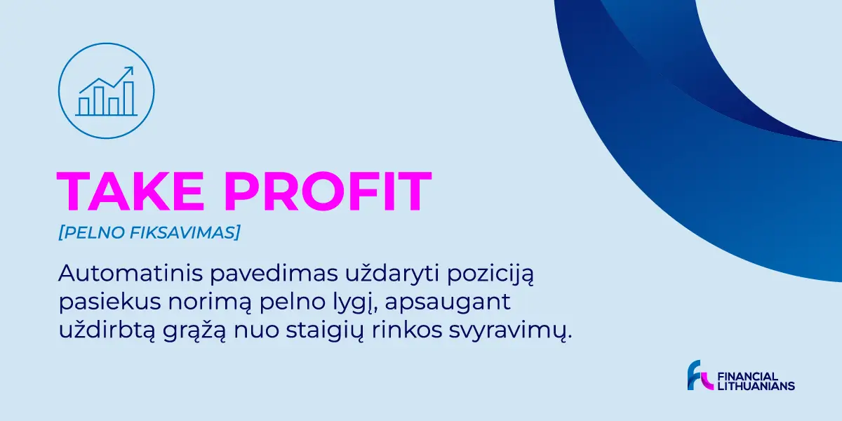 Pelno fiksavimas(„Take Profit"): viskas, ką reikia žinoti